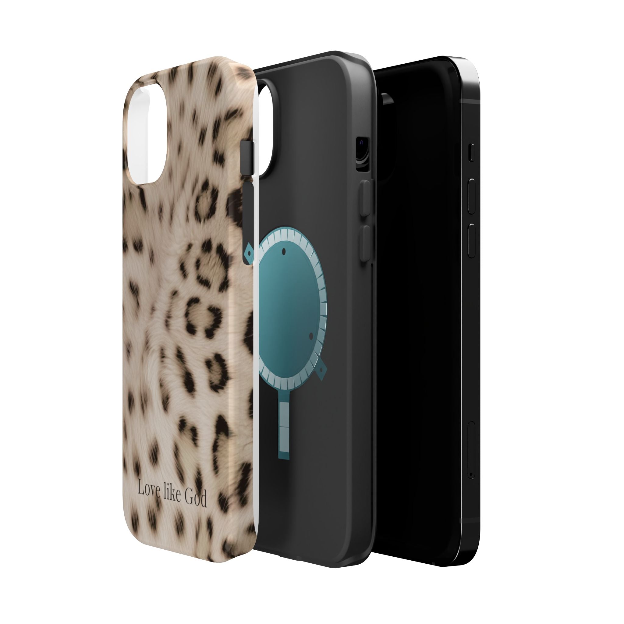 Leopard 'Love Like God' Magnetic Impact Phone Case