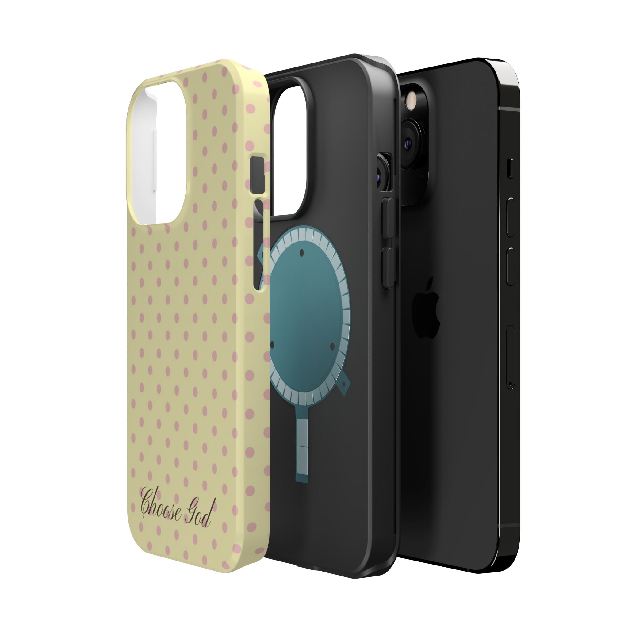 Choose God Polka Dot Magnetic Phone Case — Impact-Resistant iPhone Cover