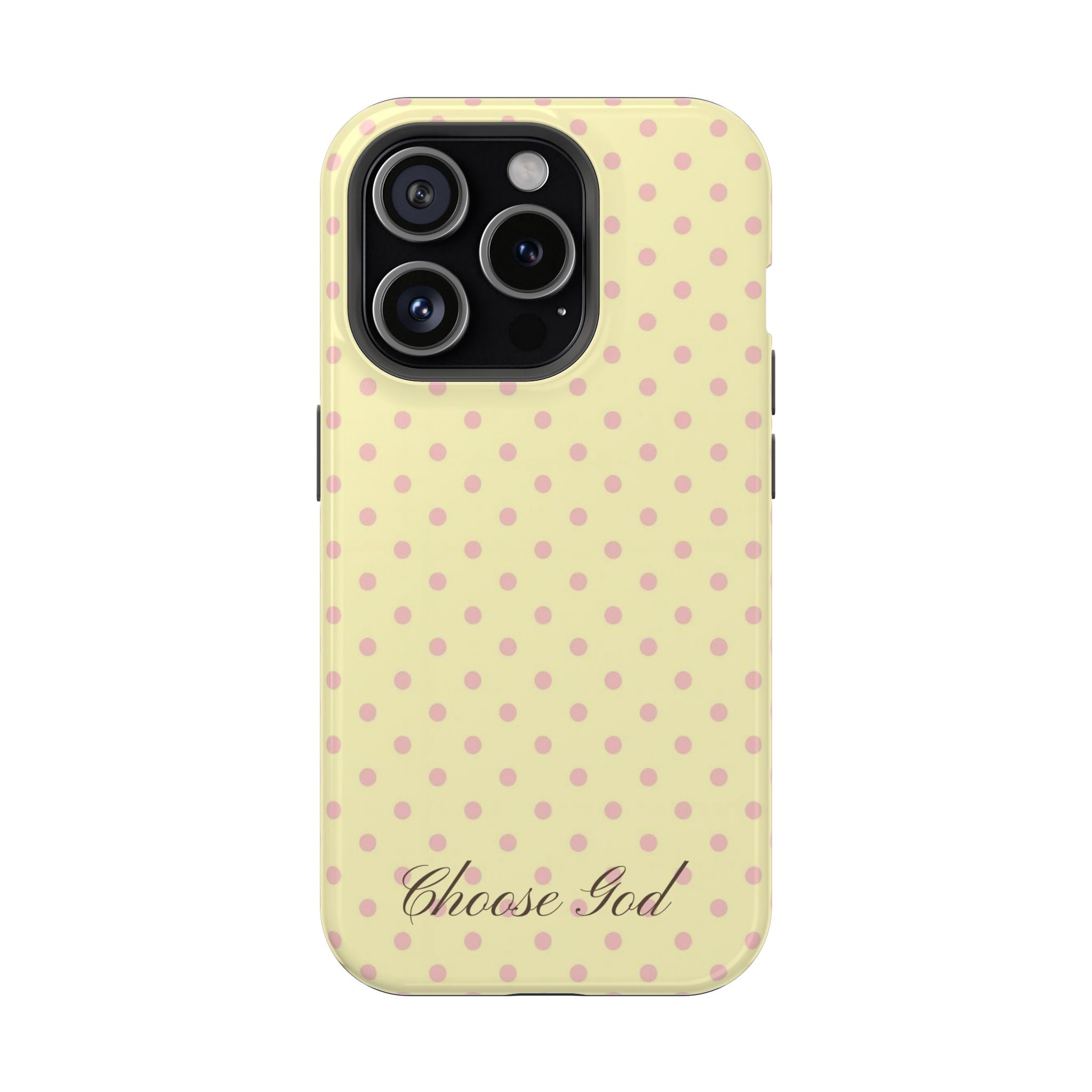 Choose God Polka Dot Magnetic Phone Case — Impact-Resistant iPhone Cover