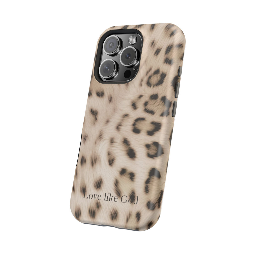 Leopard 'Love Like God' Magnetic Impact Phone Case