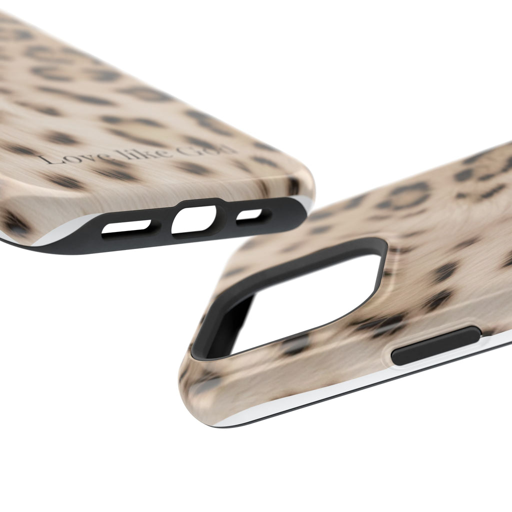 Leopard 'Love Like God' Magnetic Impact Phone Case