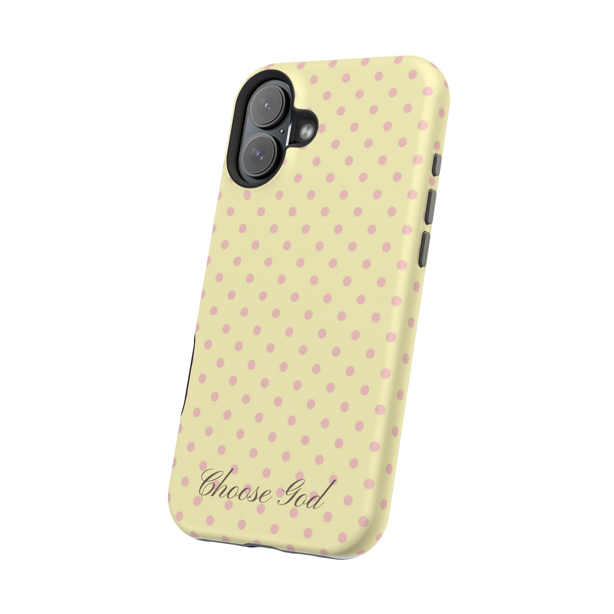 Choose God Polka Dot Magnetic Phone Case — Impact-Resistant iPhone Cover