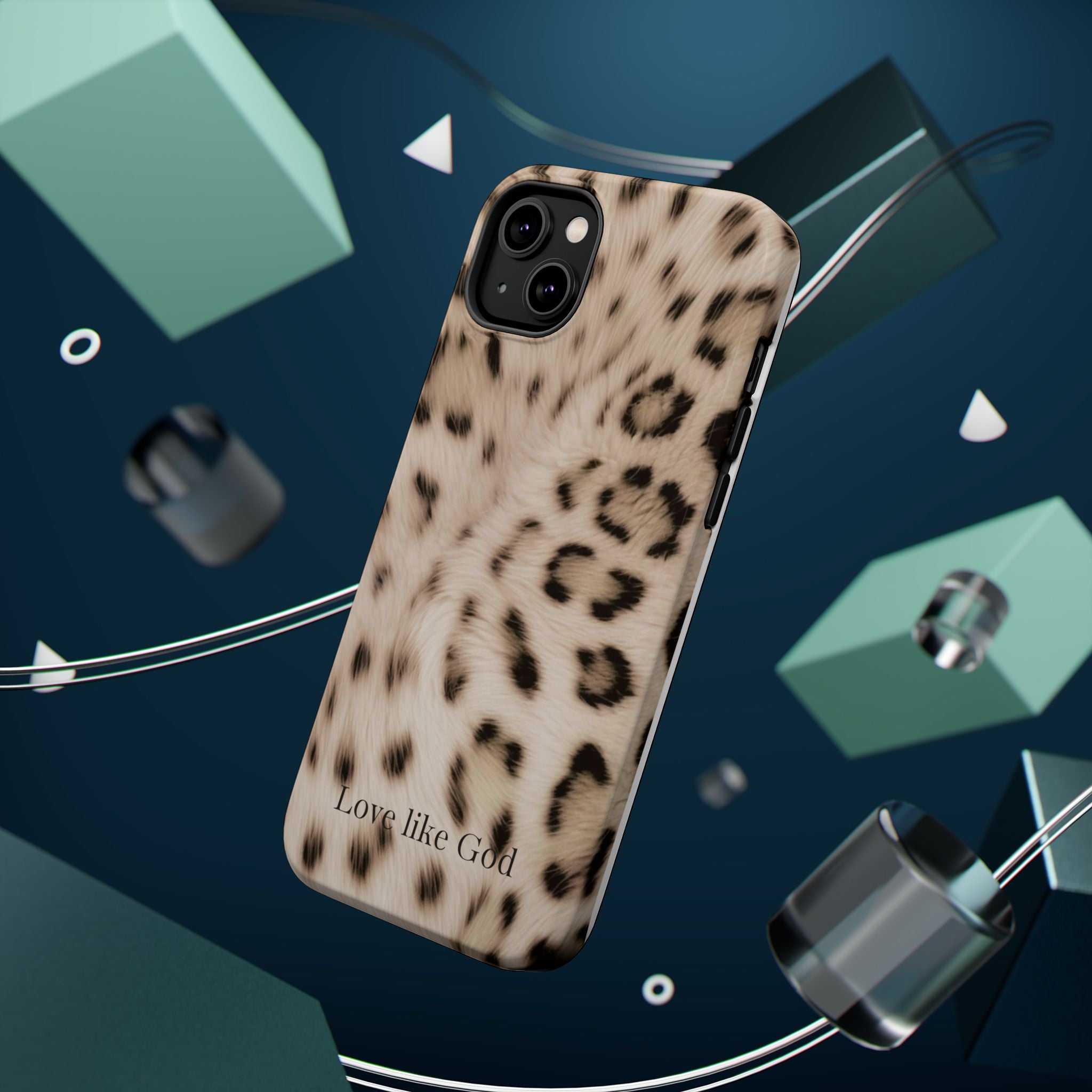 Leopard 'Love Like God' Magnetic Impact Phone Case