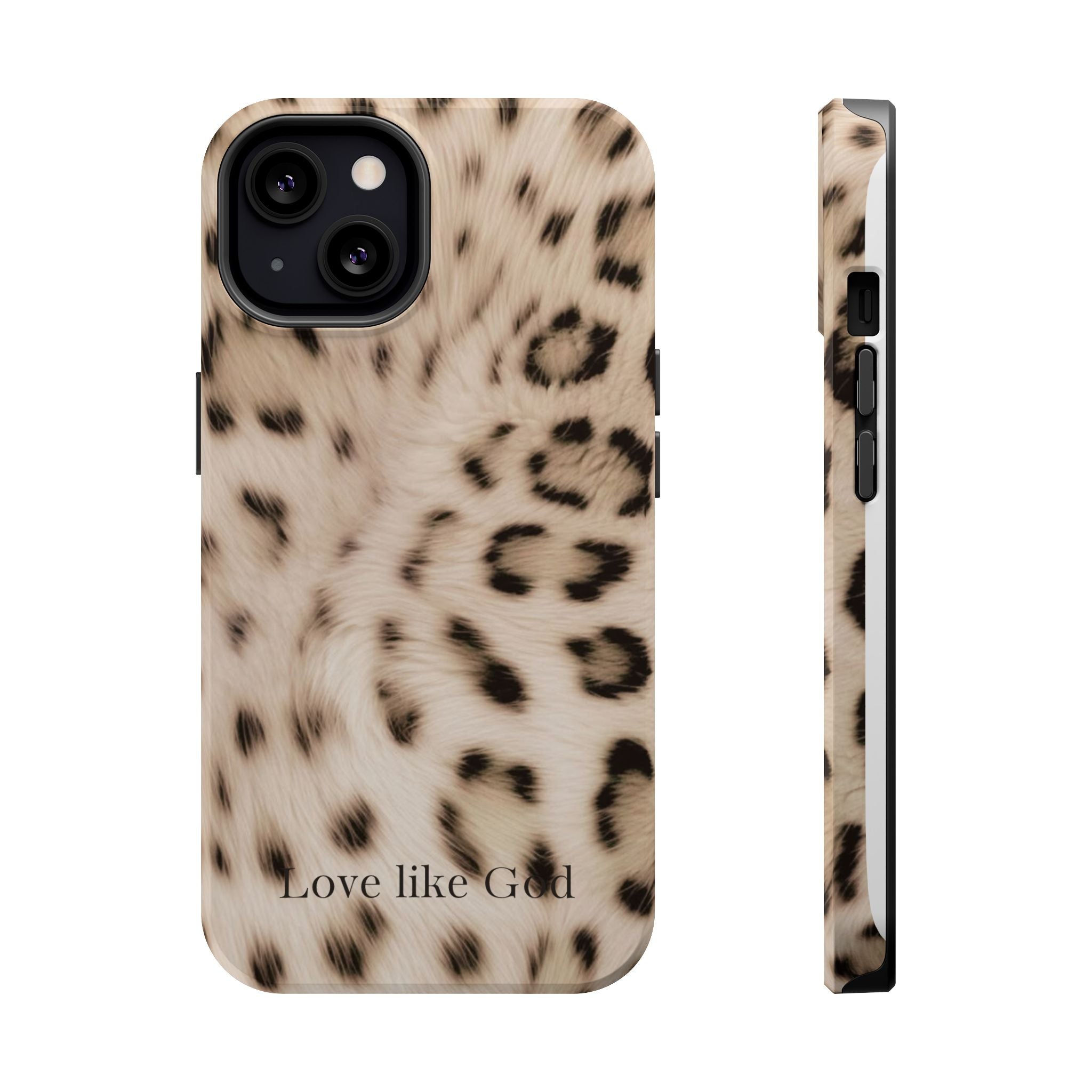 Leopard 'Love Like God' Magnetic Impact Phone Case
