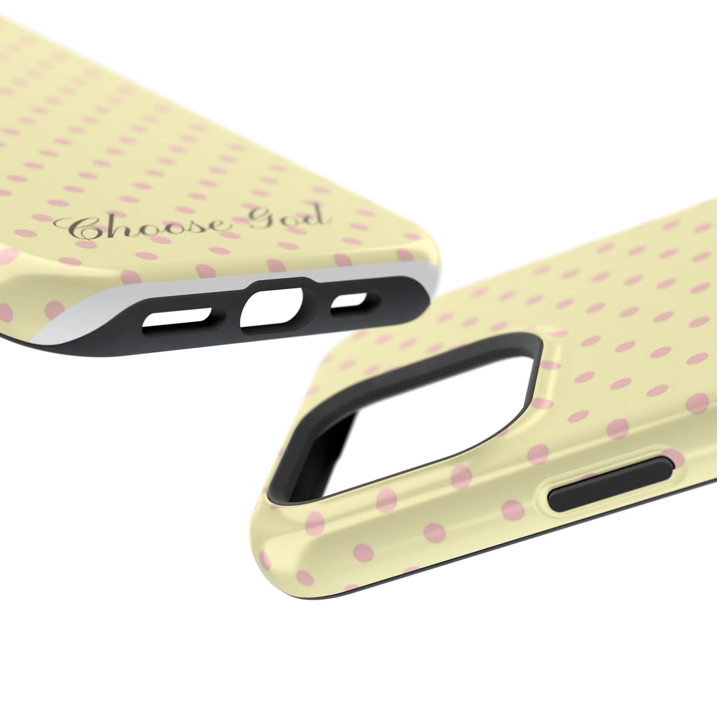 Choose God Polka Dot Magnetic Phone Case — Impact-Resistant iPhone Cover